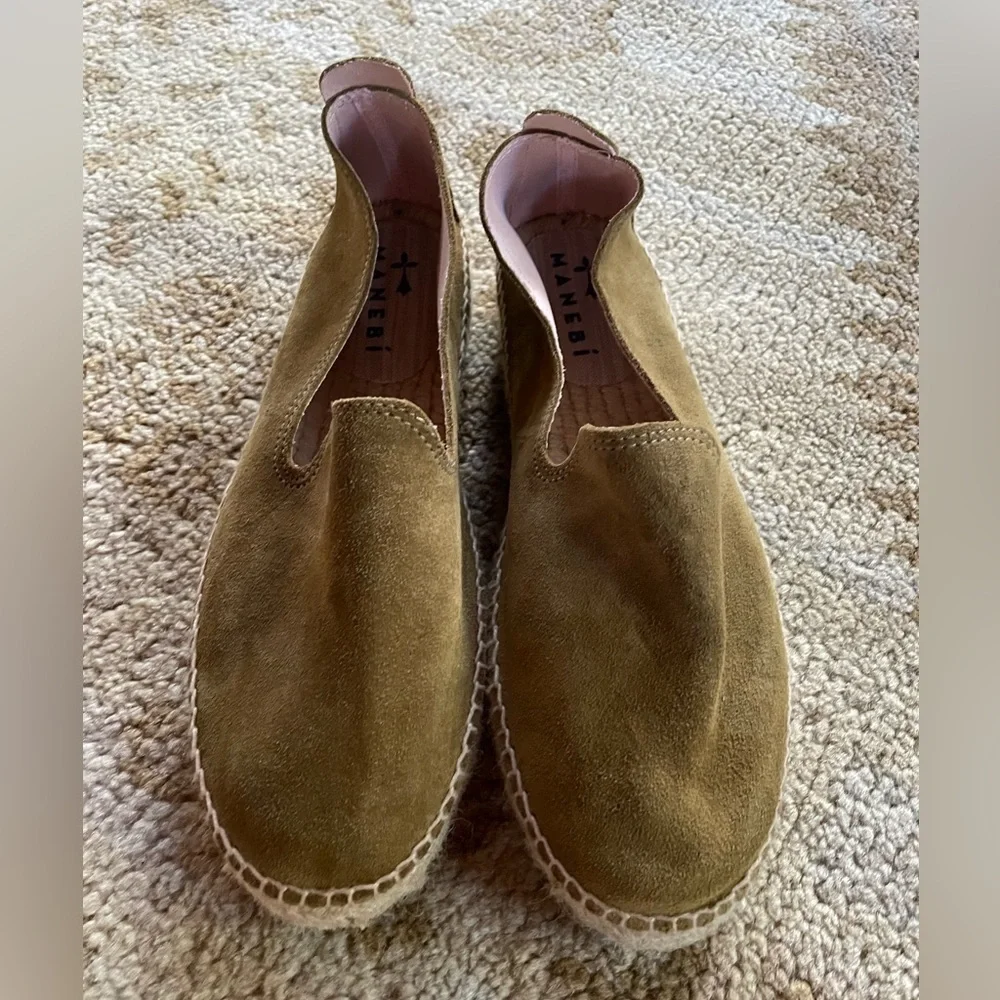 Manebi Suede Flat Espadrilles Hamptons 42